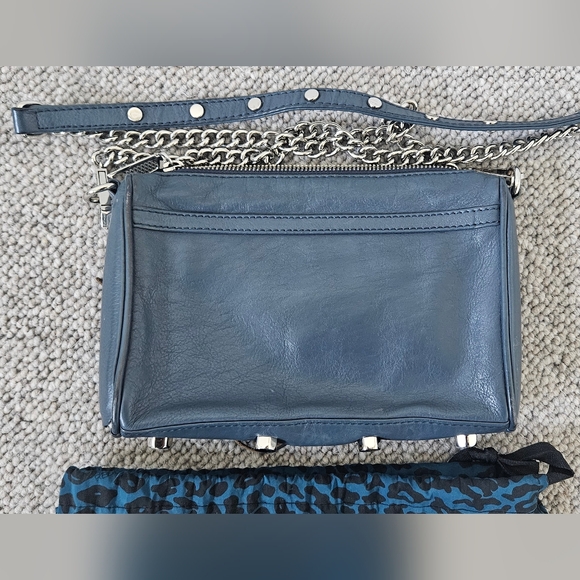 Rebecca Minkoff Mini M.A.C. blue with silver hardware - Picture 2 of 6